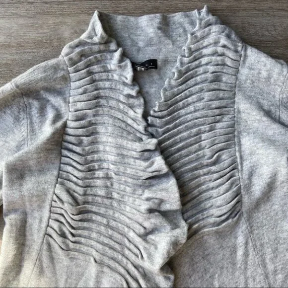 Line  Ruched Front Ruffles Cash Cardigan - Picture 5 of 14